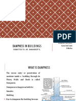 Dampness in Buildings: Su Bmitted To: A R. Da Ma N D Eep K