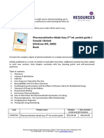 Order Form: Pharmacokinetics Made Easy 2 Ed. Pocket Guide / Donald J Birkett (Mcgraw-Hill, 2009) Book