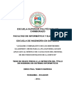 Escuela Superior Politécnica de Chimborazo Facultad de Informática Y Electrónica Escuela de Ingeniería en Sistemas