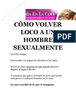 Cómo Volver Loco A Un Hombre Sexualmente