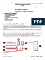 Lesson 4. User Interaction and Intuitive Navigation 4.1: User Input Controls