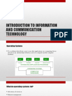 Introduction To Information and Communication Technology