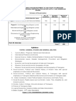 Mechanical Engineering (Degree Level) Degree Level: Scheme of Examination