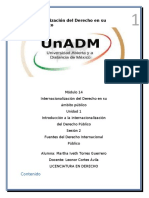 Módulo 14 Internacionalización Del Derecho en Su Ámbito Público