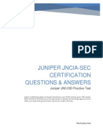 Juniper Jncia-Sec Certification Questions & Answers: Juniper JN0-230 Practice Test