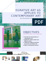 Chapter 1 Lesson 1 - The Characteristics of Contemporary Art