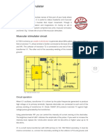 Muscular Stimulator Project - Detailed Circuit Diagram Available