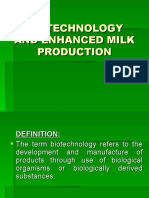 Biotechnology and Enhanced Milk Production