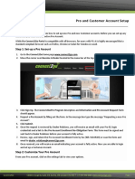 Pro and Customer Account Setup