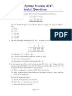 STAT7055 Spring Session 2017 Topic 3 Tutorial Questions: X Y Y X