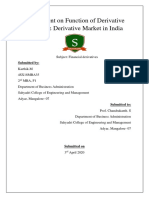 Assignment On Function of Derivative Market