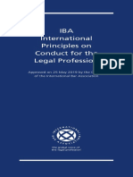 IBA Int Principles On Conduct For The Legal Profession PDF