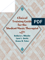 Barbara L. Wheeler, Carol L. Shultis, Donna W. Polen - Clinical Training Guide For The Student Music Therapist-Barcelona Publishers (NH) (2005) PDF