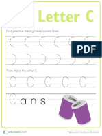 Practice Tracing C Prek PDF