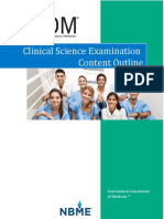 Clinical Science Examination Content Outline PDF