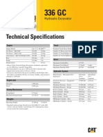 Technical Specifications: Hydraulic Excavator