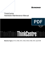 Thinkcentre Hardware Maintenance Manual: Machine Types: 3114, 3120, 3121, 3122, 3123, 3126, 3127, and 3128