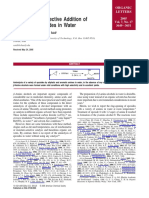 2005 OrgLett Highly Chemoselective Addition of Amines To Epoxides in Water