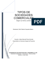 Tipos de Sociedades Comerciales