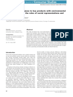 Consumers' Willingness To Buy Products With Environmental and Ethical Claims - The Roles of Social Representations and Social Identity PDF