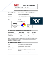 MSDS Cera en Pasta para Piso