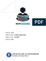 Unit 2 - Traffic Engineering - WWW - Rgpvnotes.in PDF