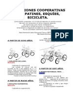 25 Variaciones Cooperativas para Deportes Patines Esquc3ades y Bicicleta