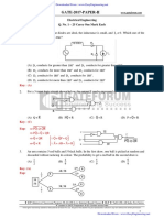 EE GATE 2017 Set II Key Solution PDF