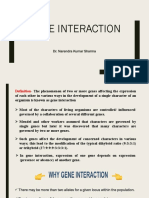 Gene Interaction: Dr. Narendra Kumar Sharma