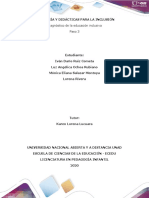 PASO 3 DIAGNÓSTICO DE LA EDUCACIÓN INCLUSIVA - Colaborativo