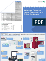 Teraoka Adhesive Tapes For Home Electronics and Office Equipment 2018