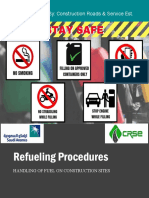 Refueling Procedures: Year 2020 - By: Construction Roads & Service Est