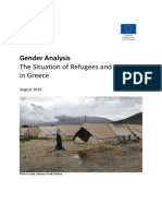 Gender Analysis: The Situation of Refugees and Migrants in Greece