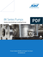 8K Series Pumps: Stainless Steel Multistage Centrifugal Pumps