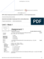 Assignment 1 of Control Engineering