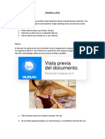 Vista Previa Del Documento.: Speaking 1 Aptis Parte 1