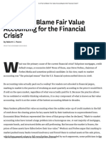 Is It Fair To Blame Fair Value Accounting For The Financial Crisis - PDF