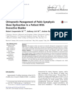 Chiropractic Management of Pubic Symphysis Shear Dysfunction in A Patient With Overactive Bladder