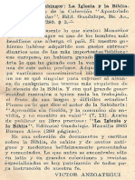 Straubinger - Recension de Su Libro La Iglesia y La Biblia PDF