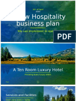 A New Hospitality Business Plan: We Can Implement in Real Life