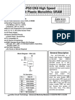 4 Megabit Plastic Monolithic SRAM ACT-PS512K8 High Speed