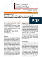 Biomarkers in Barrett's Esophagus and Esophageal Adenocarcinoma: Predictors of Progression and Prognosis