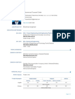 Curriculum Vitae: Muhammad Touseef Zafar