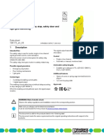 PSR-MC40: Safety Relay For Emergency Stop, Safety Door and Light Grid Monitoring