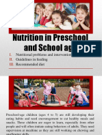 Nutrition in Preschool and School Age