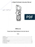 Pocket Clamp Digital Multimeter Instruction Manual