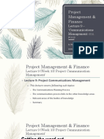 Lecture 9 Project Communication Management