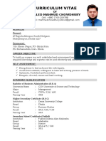 Curriculum Vitae: Khaled Mahmud Chowdhury