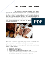 Consejos para Preparar Buen Asado Argentino