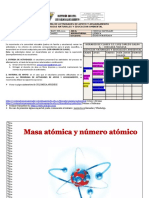 MODULO QUIMICA GRADO 10 - 1P - MASA ATOMICA Y NUMERO ATOMICO Jornada Mañana